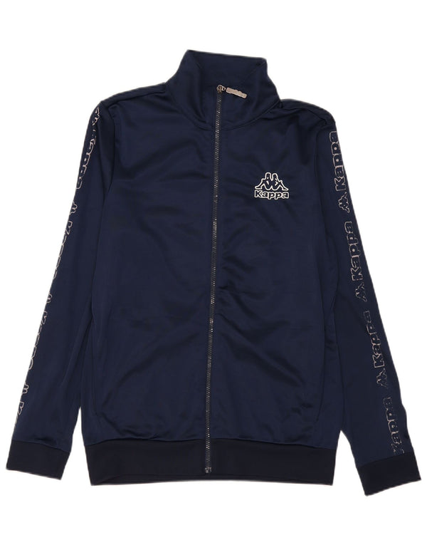 Kappa Herre grafisk træningsdragt Topjakke Medium Navyblå Polyester