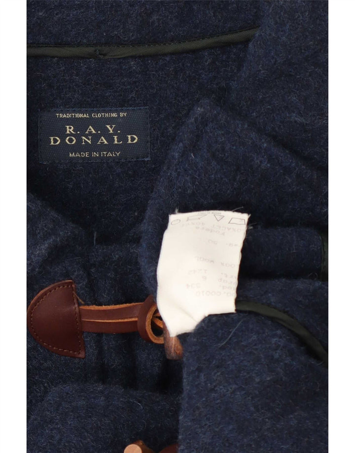 Vintage Duffle Coat til mænd IT 50 Stor marineblå uld