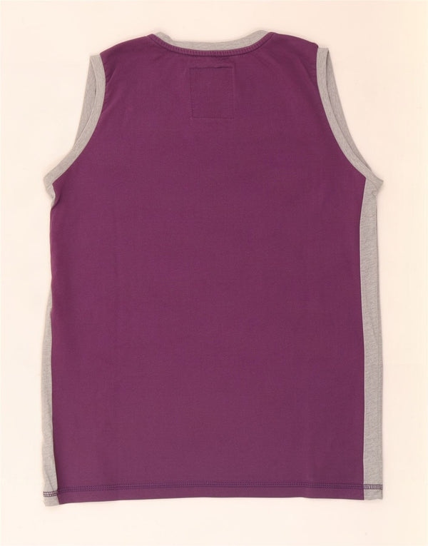 Champion Boys Grafisk Vest Top 13-14 år XL Lilla Colourblock