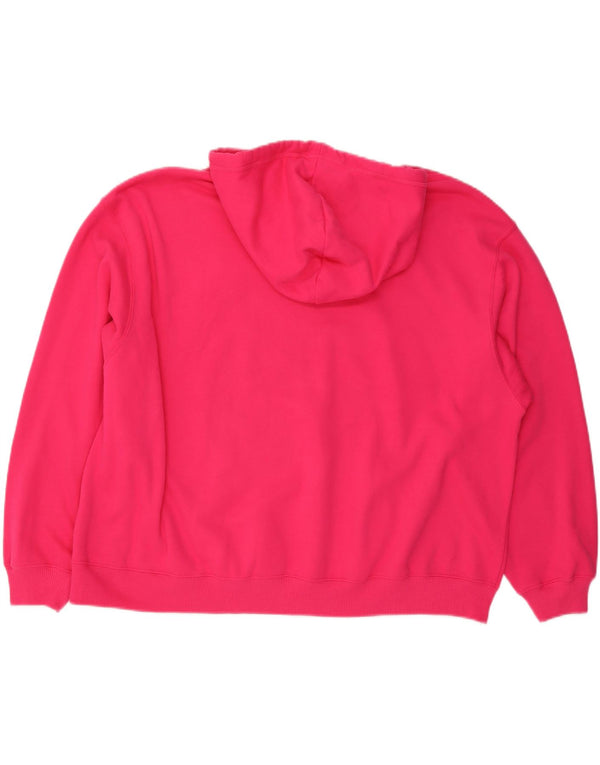 HOLLISTER Dame Oversized hættetrøje Jumper UK 20 2XL Pink Bomuld