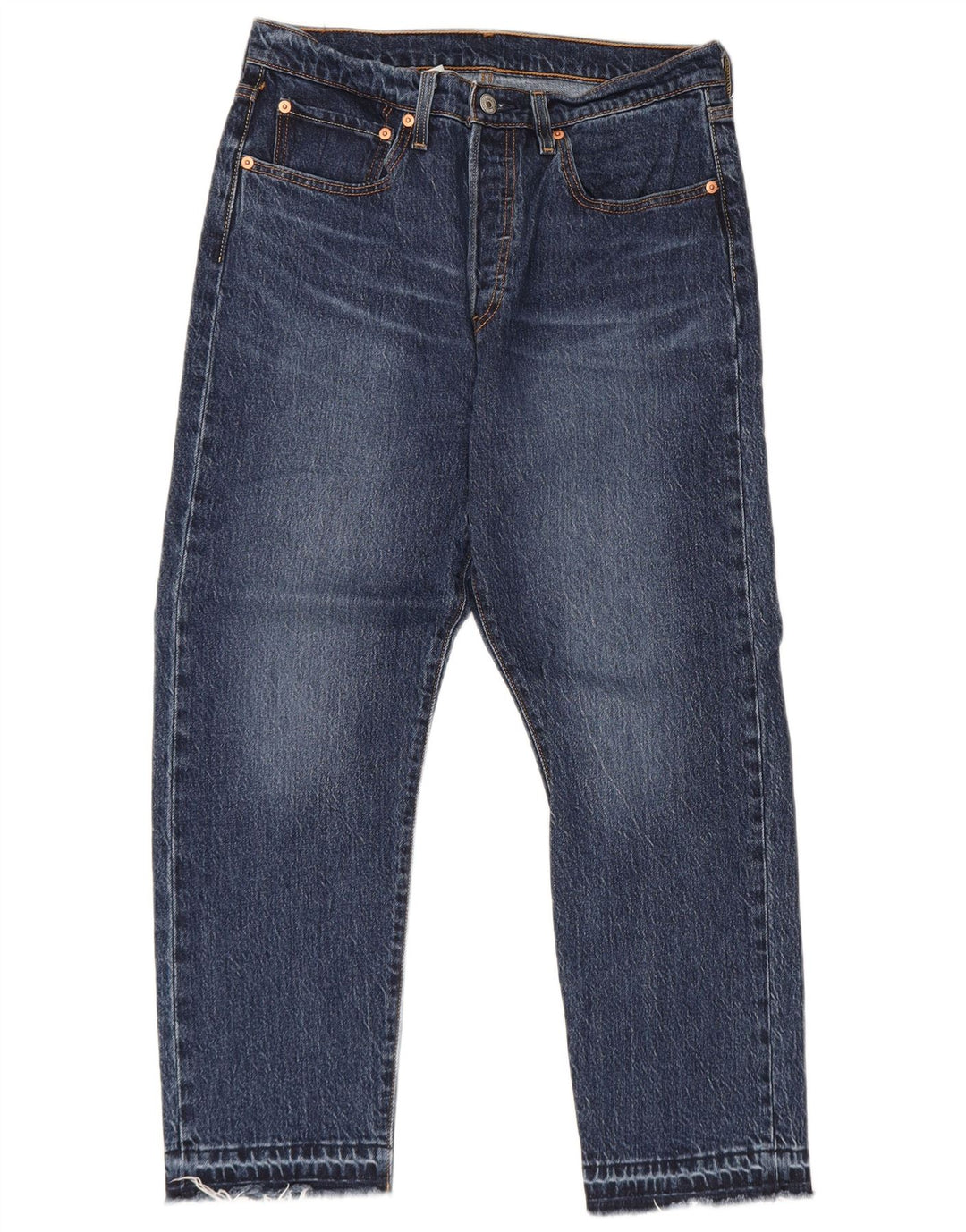 Levi's Herre 501 Cropped Jeans W30 L26 Blå Bomuld