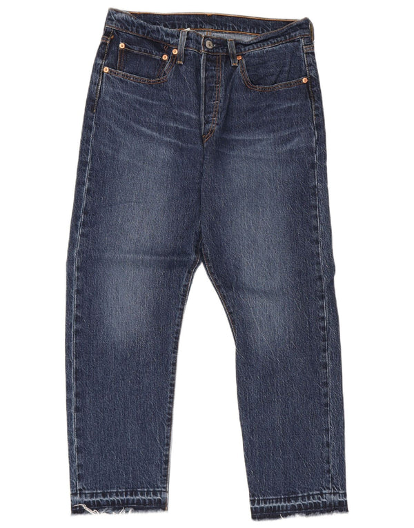 Levi's Herre 501 Cropped Jeans W30 L26 Blå Bomuld