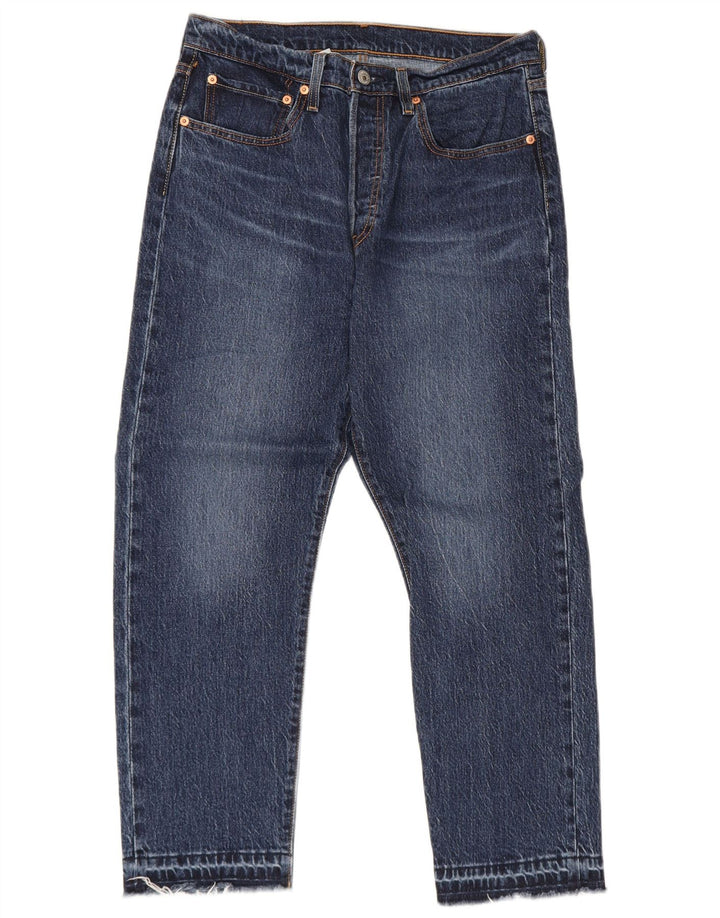 Levi's Herre 501 Cropped Jeans W30 L26 Blå Bomuld
