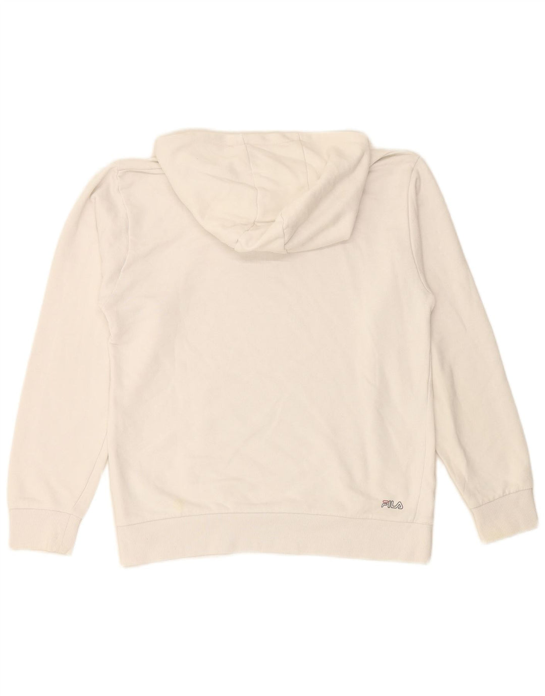 FILA Grafisk hættetrøje til drenge 15-16 år Hvid bomuld