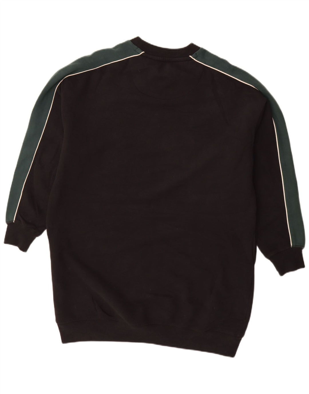 JACK WILLS Kvinder Oversized Grafisk Jumper Kjole UK 12 Medium Sort