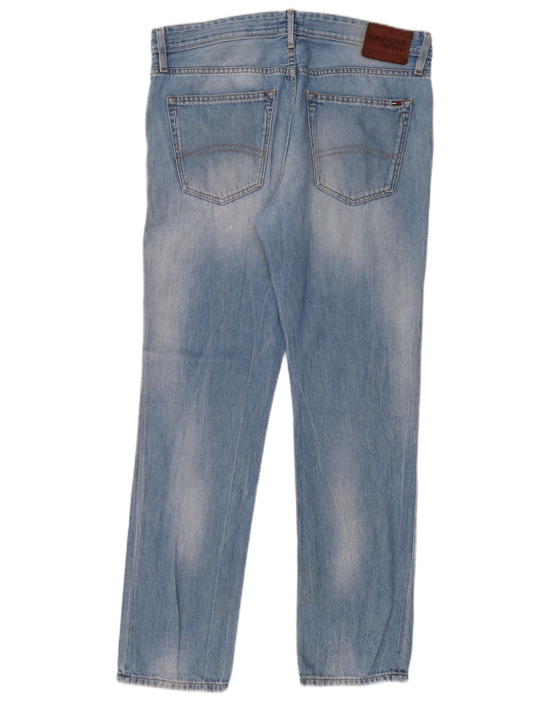 Tommy Hilfiger Herre Slim Jeans W34 L32 Blå Bomuld