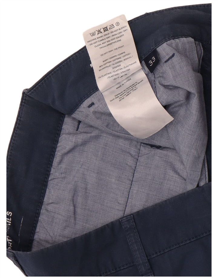 North Sails Herre Regular Fit Chino Shorts W33 Medium Navy Blue Bomuld