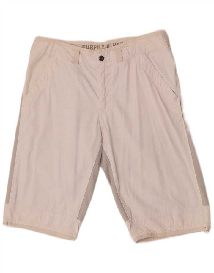 Murphy & Nye Herre Sailmakers Chino Shorts W34 Large White Colourblock