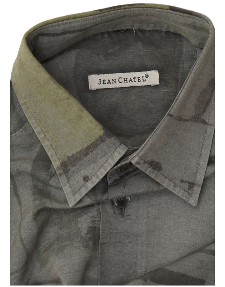 Jean chatel Herreskjorte Medium Grey Patchwork