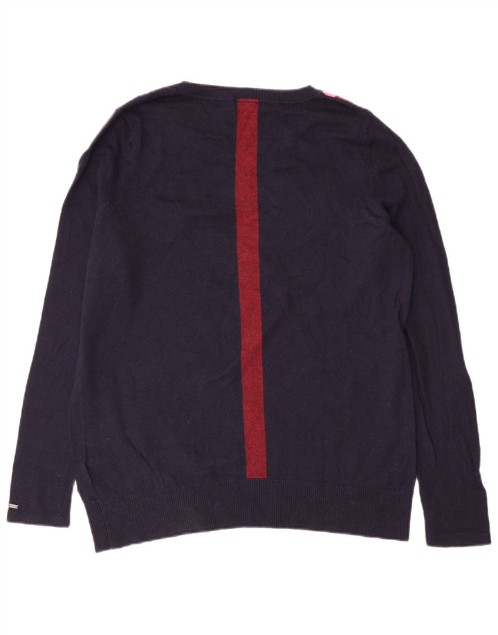 Tommy Hilfiger dame sweater med rund hals DK 18 XL marineblå uld