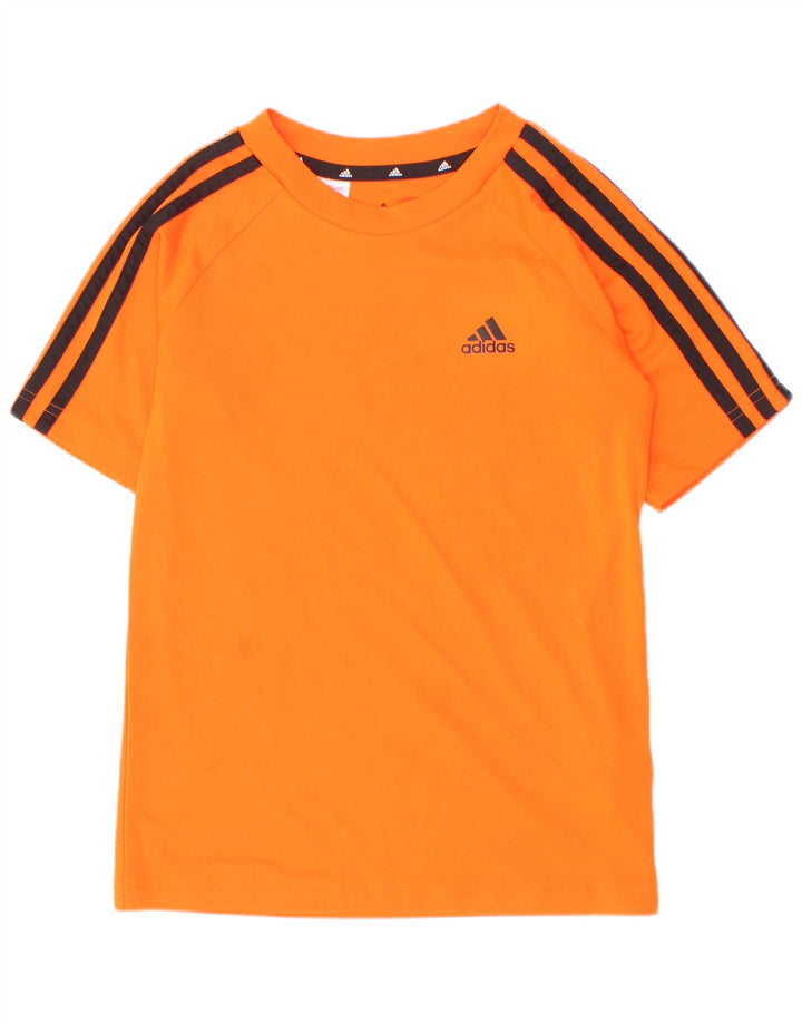 Adidas Boys Aeroready T-Shirt Top 7-8 år Orange Polyester