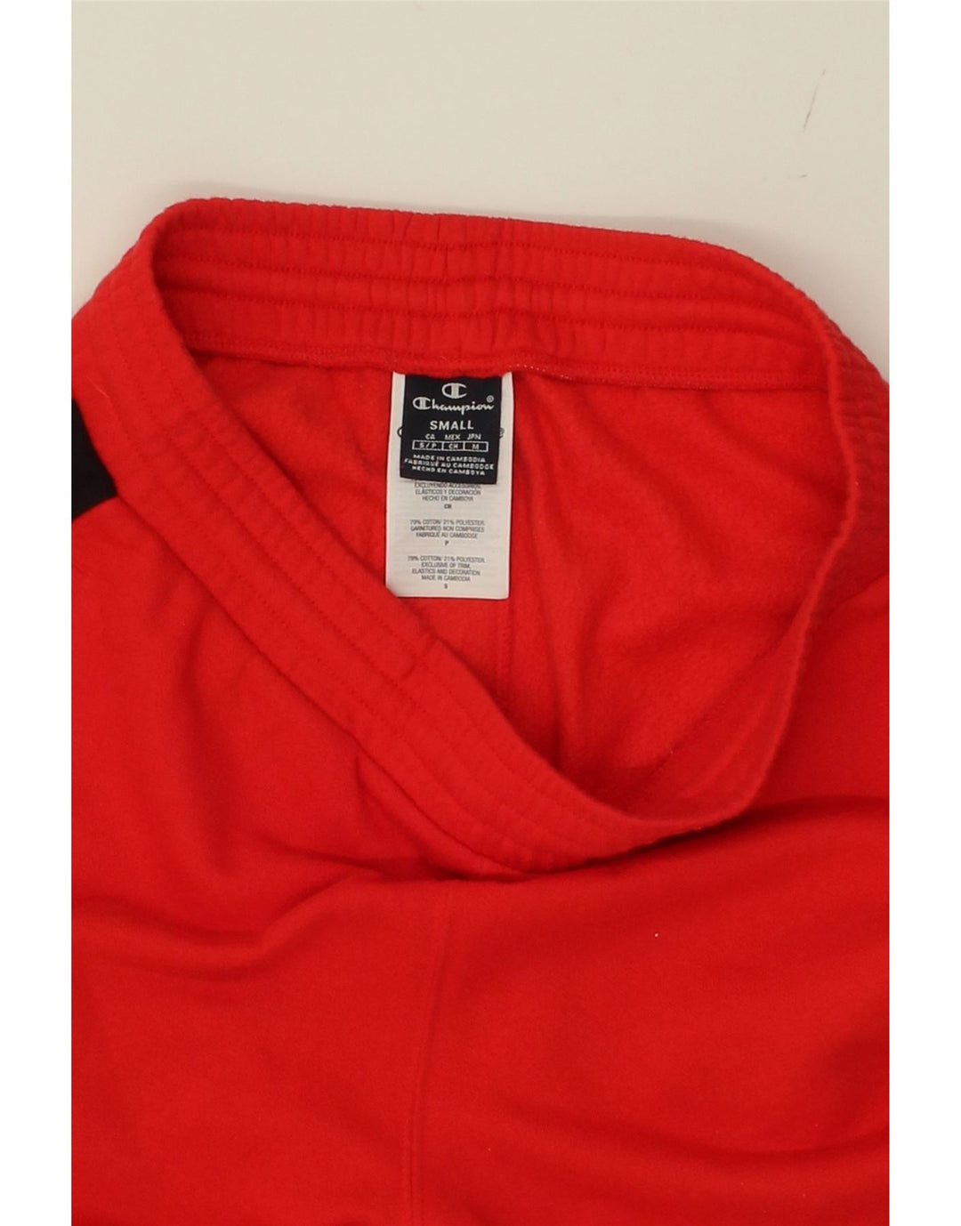 CHAMPION Mens Sport Shorts Small  Red Colourblock Cotton Vintage Champion and Second-Hand Champion from Messina Hembry 