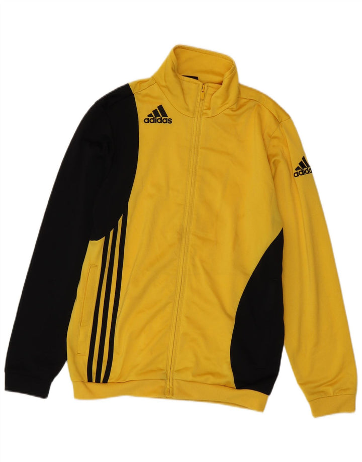 Adidas drenge grafisk træningsdragt topjakke 13-14 år Gul Colourblock