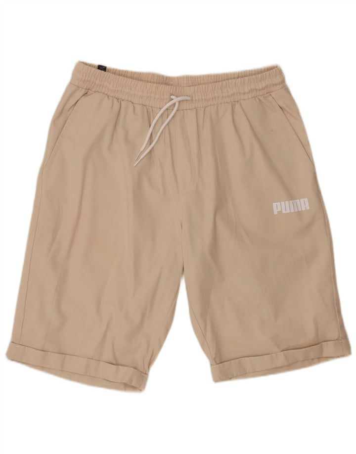 PUMA Sportshorts til mænd store beige bomuld