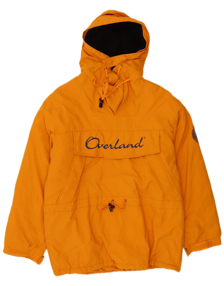 Overland Herre Hætte Anorak Skijakke UK 38 Medium Orange Polyester