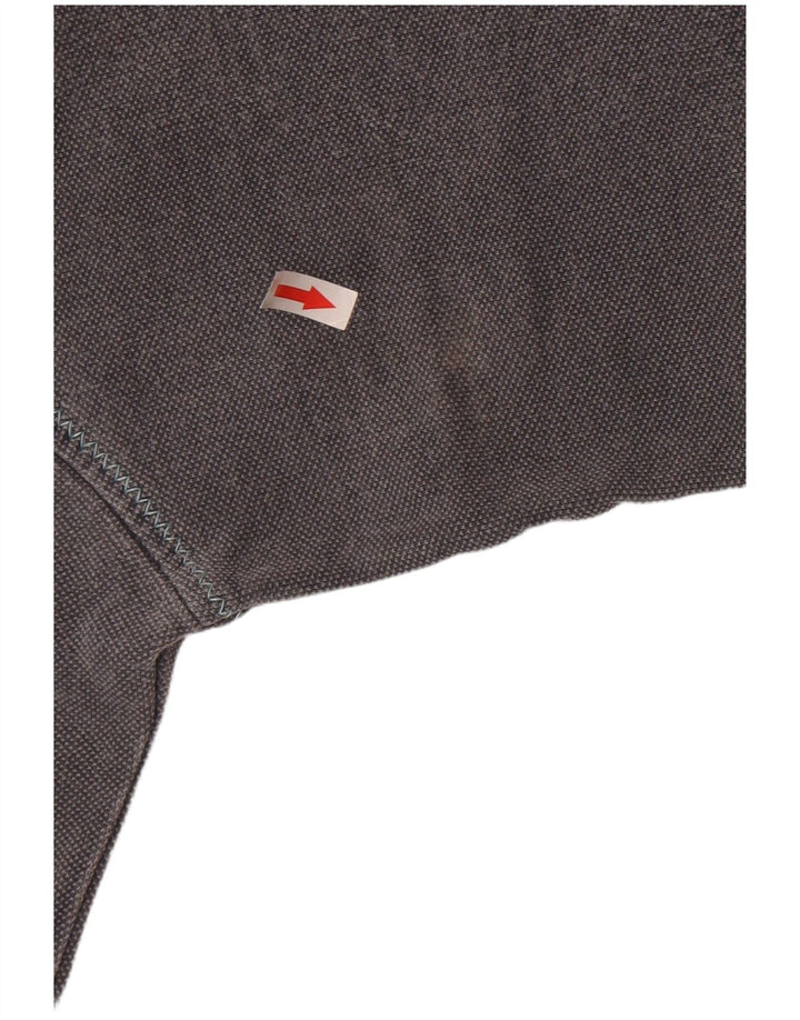 Fat Face Herre Zip Neck Sweatshirt Jumper Stor Grå Bomuld