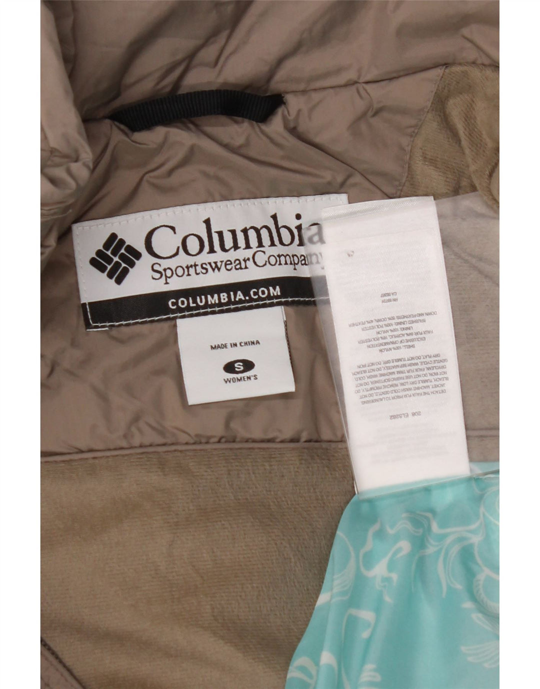 COLUMBIA Oversized hættejakke til kvinder UK 10 Lille grå nylon