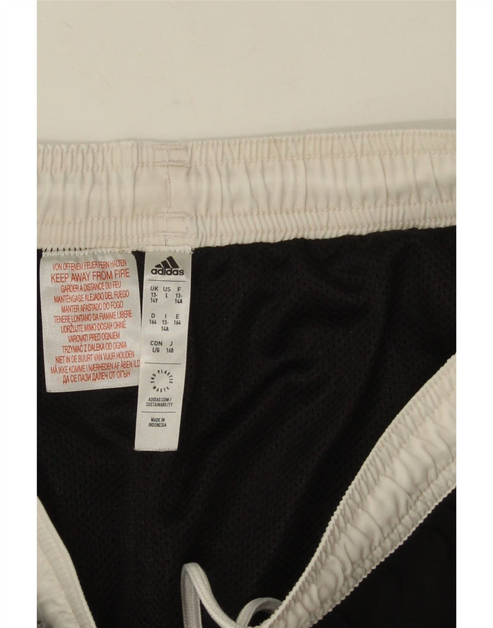 Adidas Boys Sports Shorts 13-14 år Sort Colourblock Polyester