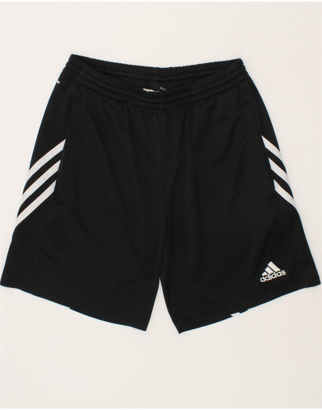 ADIDAS Boys Climalite Sport Shorts 11-12 Years Large Black Polyester Vintage Adidas and Second-Hand Adidas from Messina Hembry 