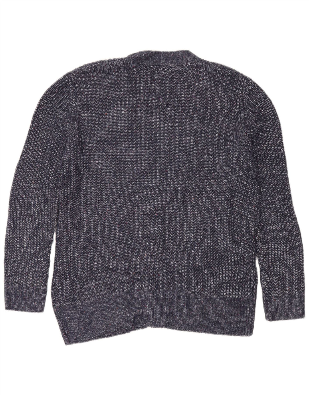 Marks & Spencer Dame Cardigan Sweater UK 14 Medium Navy Blue Flecked