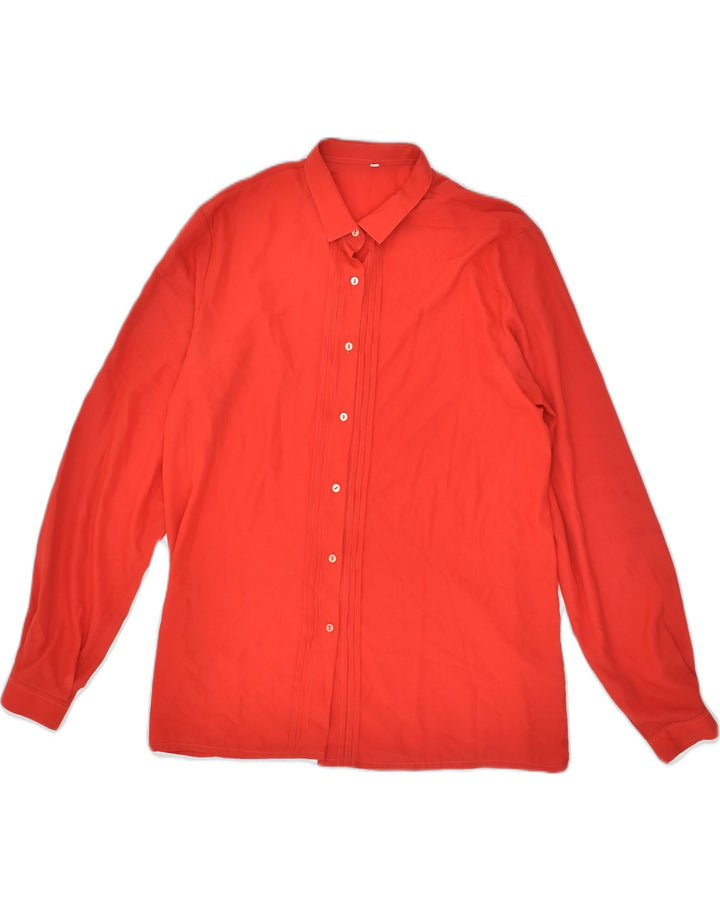 VINTAGE Womens Shirt IT 48 XL Red Polyester | Vintage Vintage | Thrift | Second-Hand Vintage | Used Clothing | Messina Hembry 