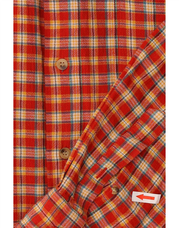 Pierre Cardin Herre Flanelskjorte Medium Rød Plaid