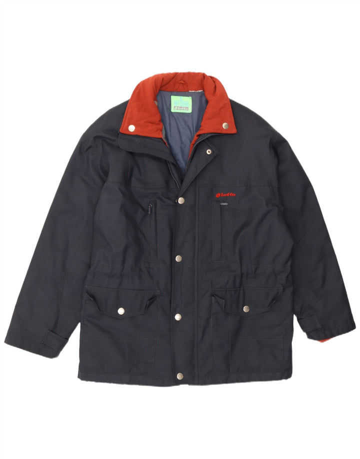 Lotto Herre Windbreaker Jacket UK 42 XL Navy Blue Polyamide