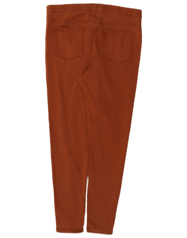 Marks & Spencer Dame Jegging Jeans UK 18 XL W38 L29 Brun Bomuld