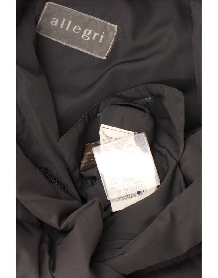 Allegri Dame Hætte Oversized Polstret Frakke IT 44 Medium Grå Polyester