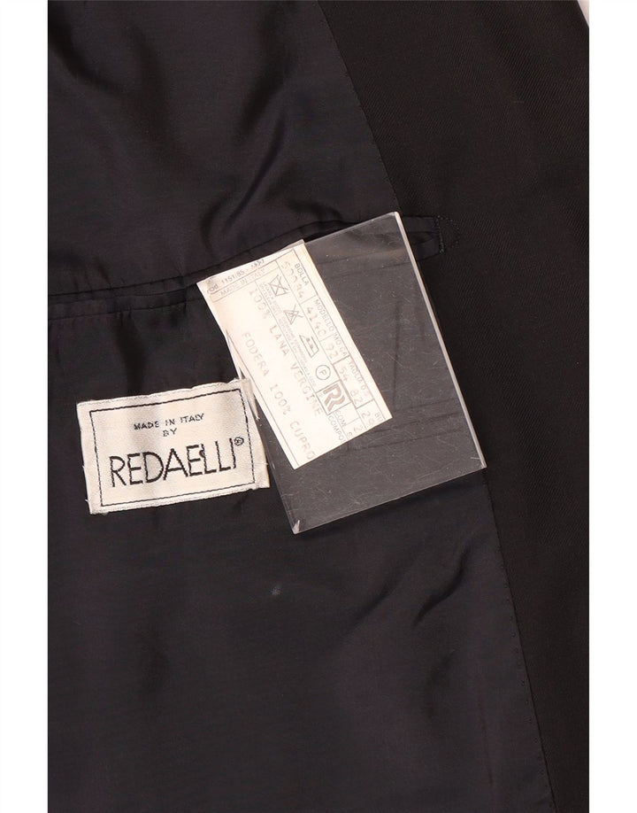 Redaelli Herre Dobbeltradet Blazerjakke IT 54 2XL Sort Uld