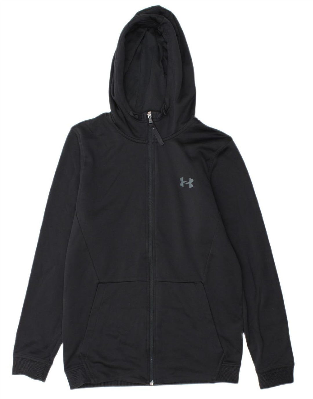 UNDER ARMOUR Herre Cold Gear Grafisk Zip Hættetrøje Sweater Small Black