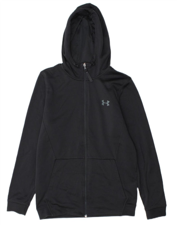 UNDER ARMOUR Herre Cold Gear Grafisk Zip Hættetrøje Sweater Small Black