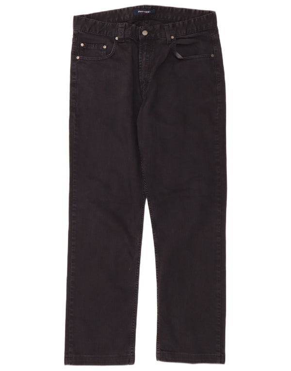 Pierre Cardin Herre Straight Jeans IT 46 Small W34 L30 Marineblå Bomuld