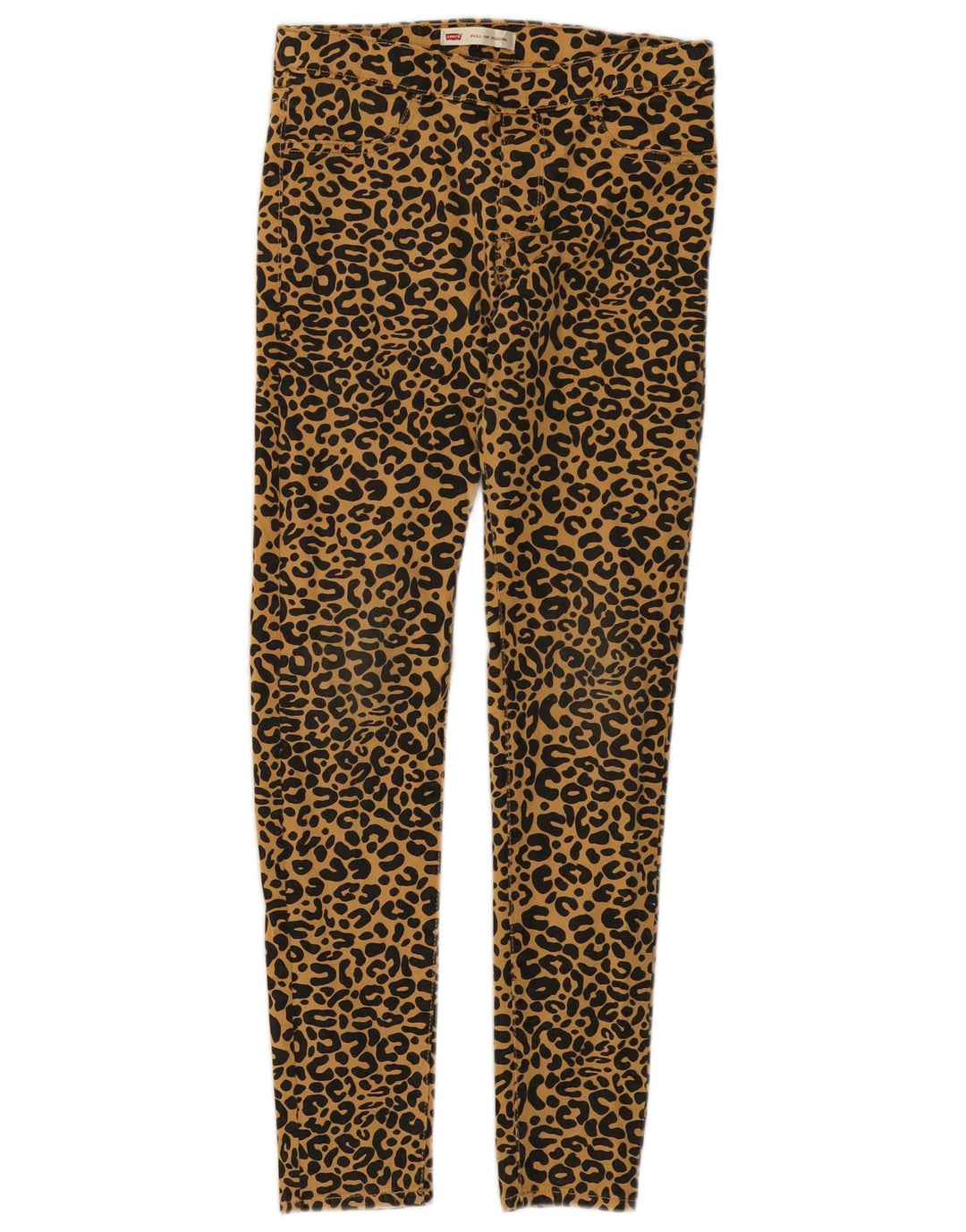 LEVI'S Girls Jeggins Casual Bukser 13-14 år Beige Dyreprint Bomuld