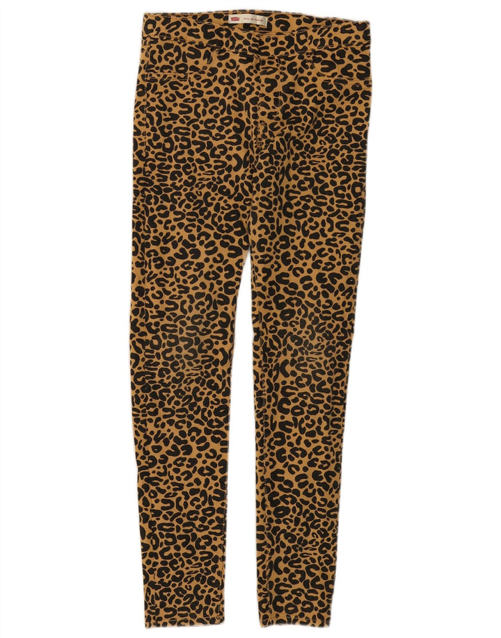 LEVI'S Girls Jeggins Casual Bukser 13-14 år Beige Dyreprint Bomuld