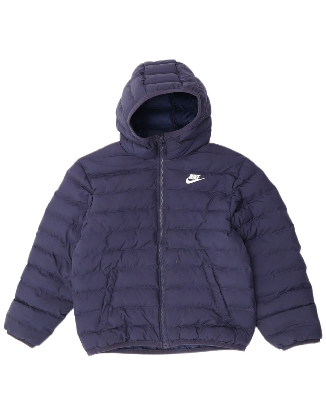 Nike drenge hættepolstret jakke 12-13 år Stor marineblå polyester