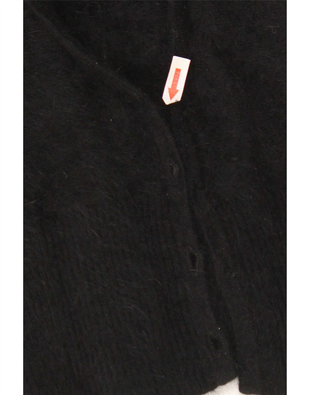 Monsoon Womens Open Cardigan Sweater UK 12 Medium Black Angora