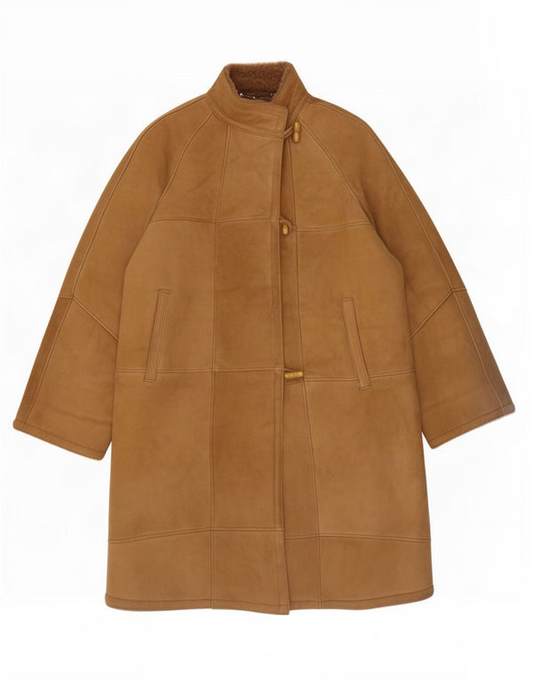 Lorenz Shearling Coat til kvinder IT 42 Medium Brun