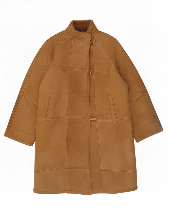 Lorenz Shearling Coat til kvinder IT 42 Medium Brun