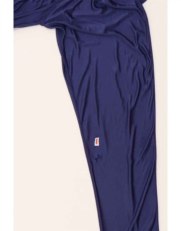 ASICS Womens Leggings UK 18 XL Navy Blue Polyamide Vintage Asics and Second-Hand Asics from Messina Hembry 