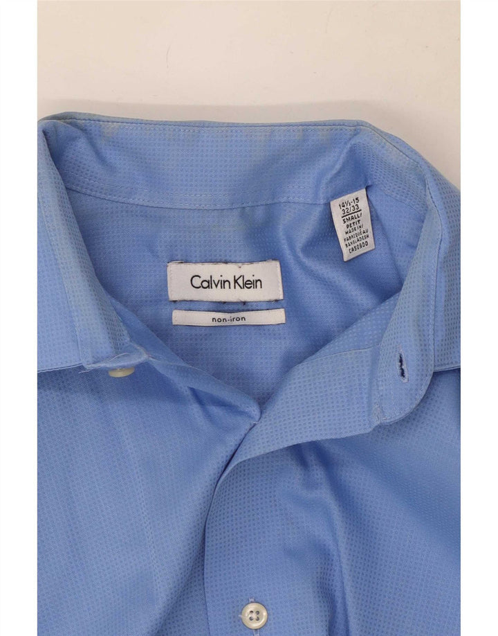 Calvin Klein Herreskjorte Str. 14 1/2 15 Lille Blå Bomuld