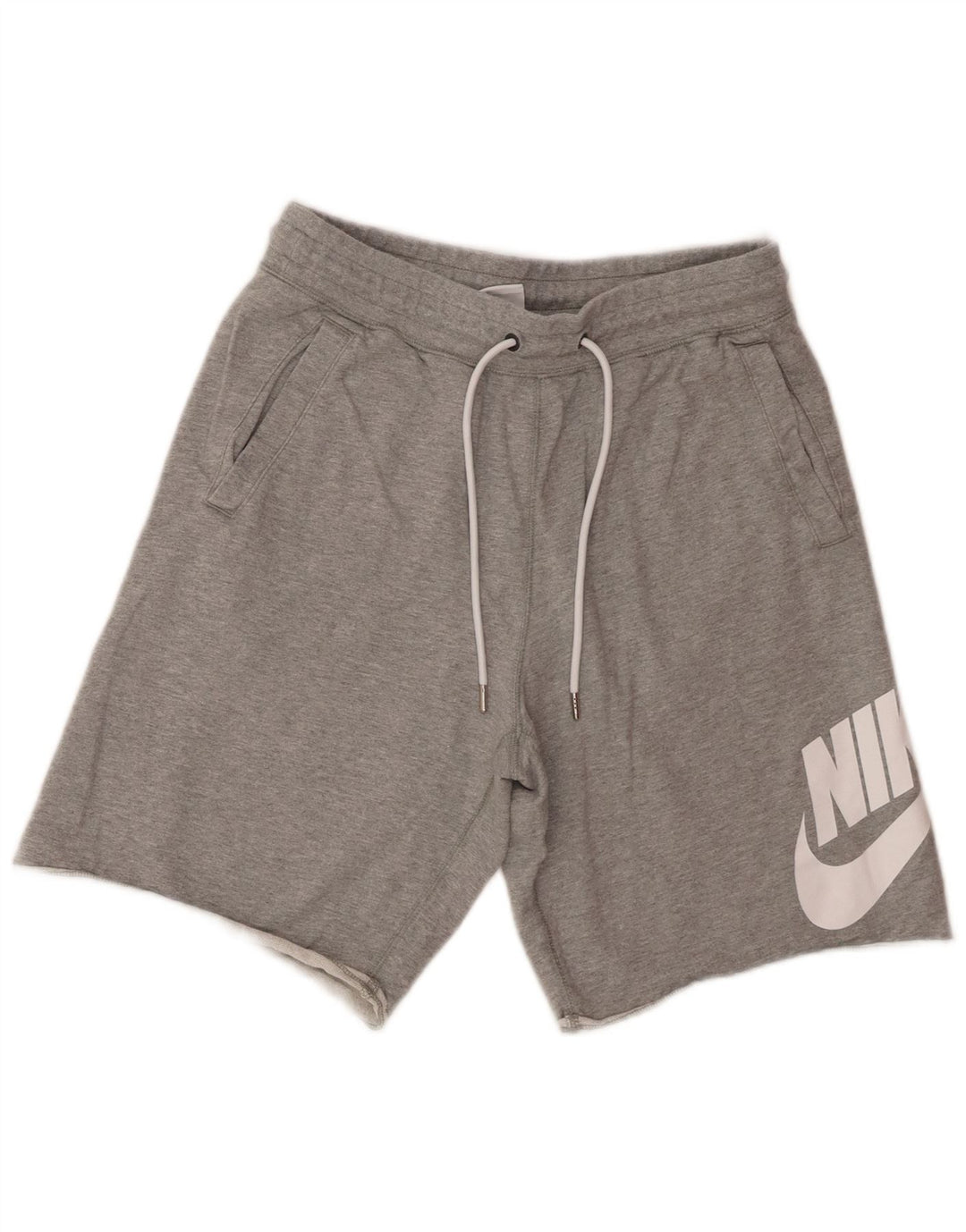 Nike grafiske sportsshorts til mænd mellemgrå flækket bomuld