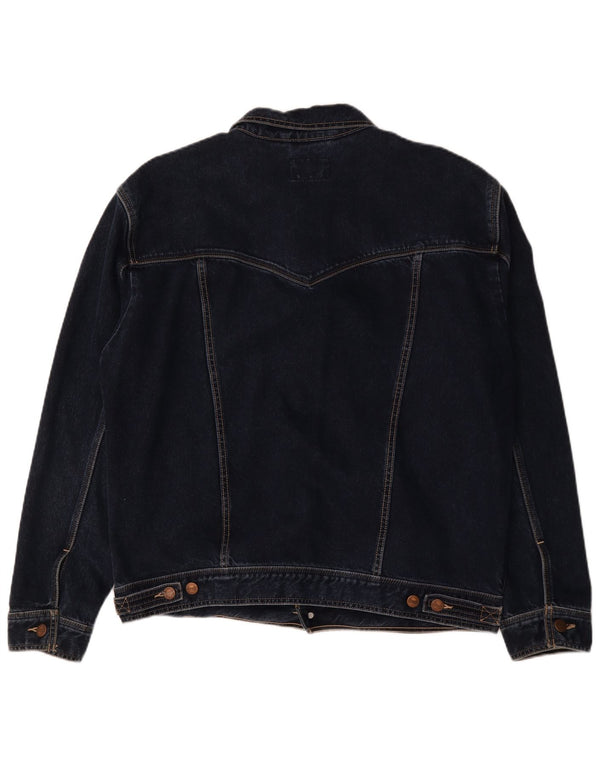 WRANGLER Herre denimjakke UK 44 2XL Marineblå Bomuld