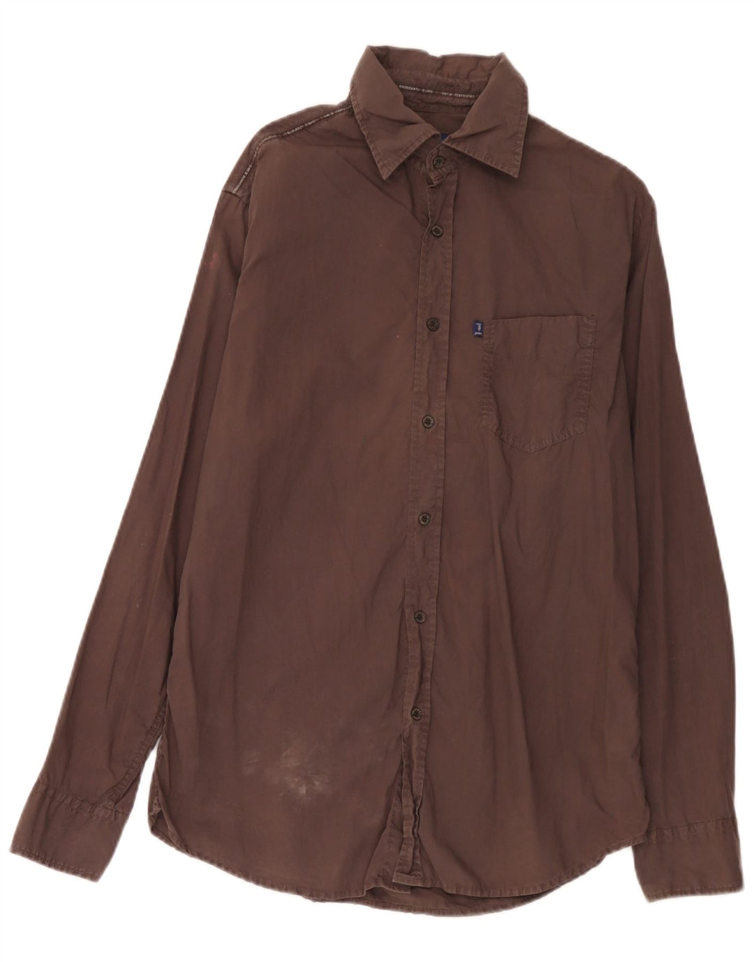 Trussardi Jeans Herreskjorte Stor brun bomuld