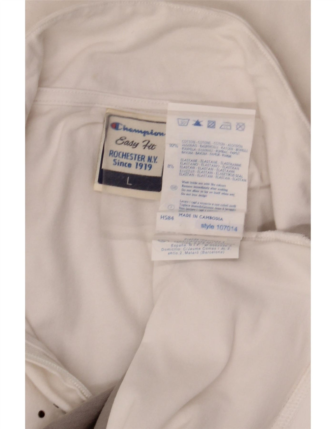 CHAMPION Dame Easy Fit Grafisk træningsdragt Topjakke UK 16 Large White