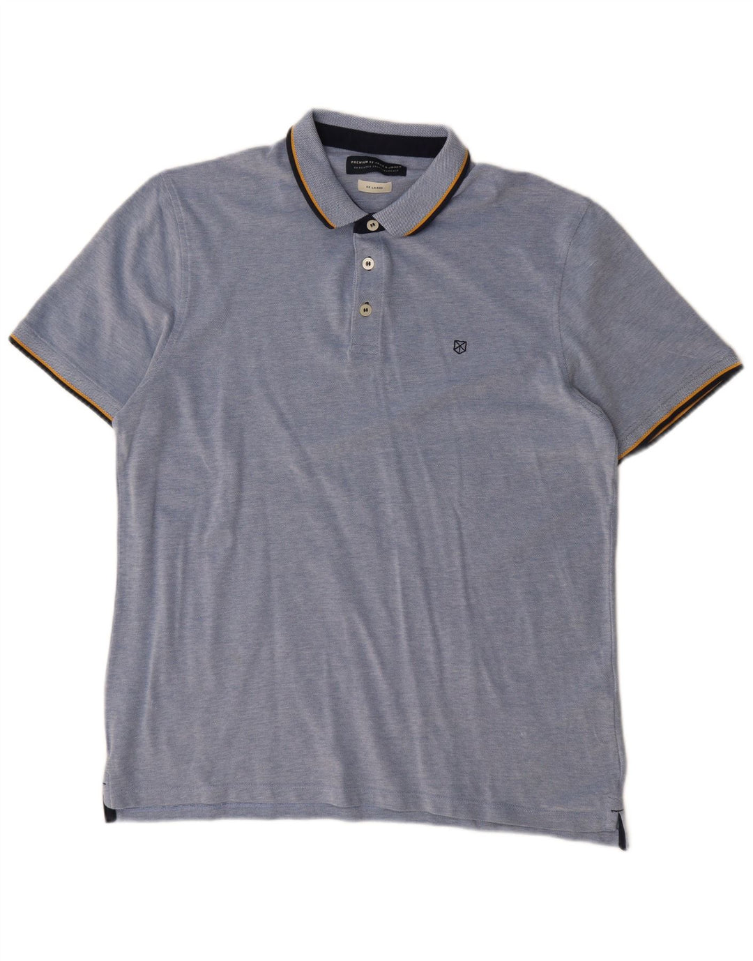 Jack & Jones herre poloskjorte 2XL blå bomuld