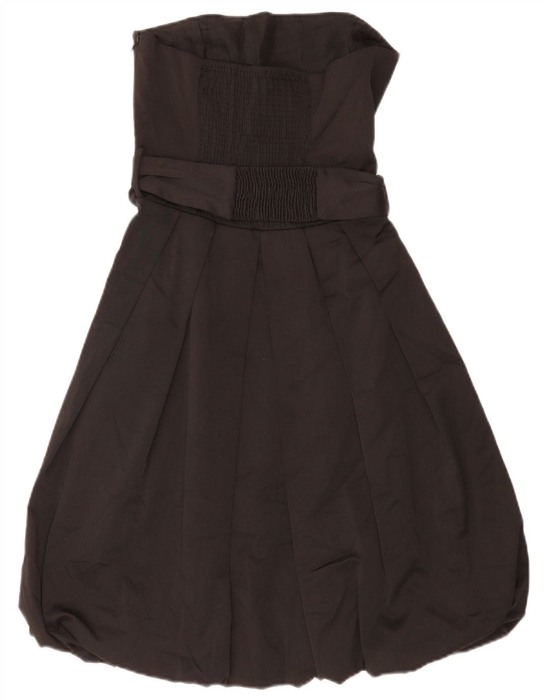 Zara Dame Stropløs Bubble Dress UK 10 Small Black Polyester