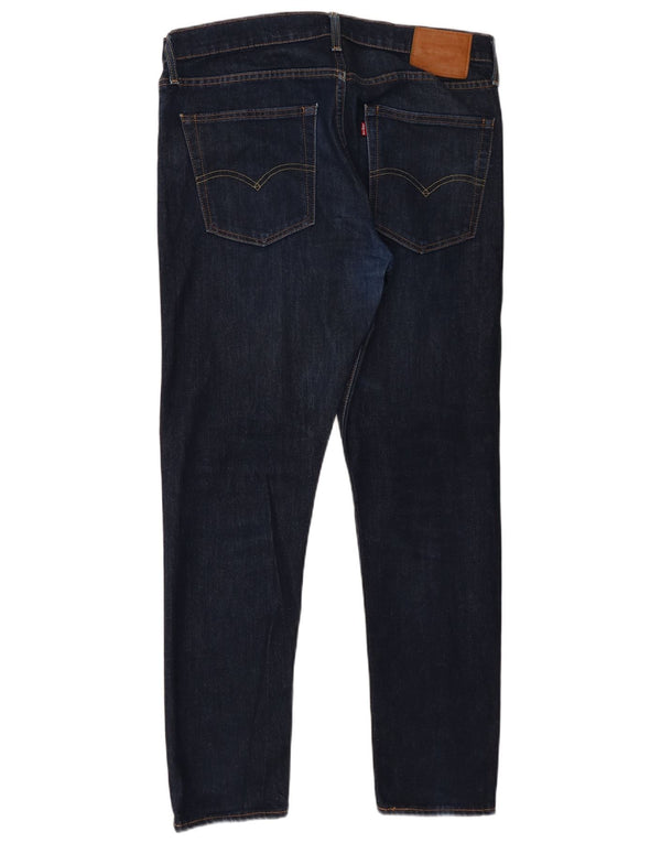 Levi's Herre 512 Slim Fit Tapered Jeans W36 L32 Marineblå Bomuld