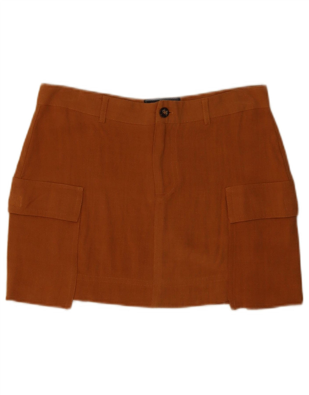 URBAN OUTFITTERS Mini Cargo-nederdel til kvinder Lille W30 brun viskose
