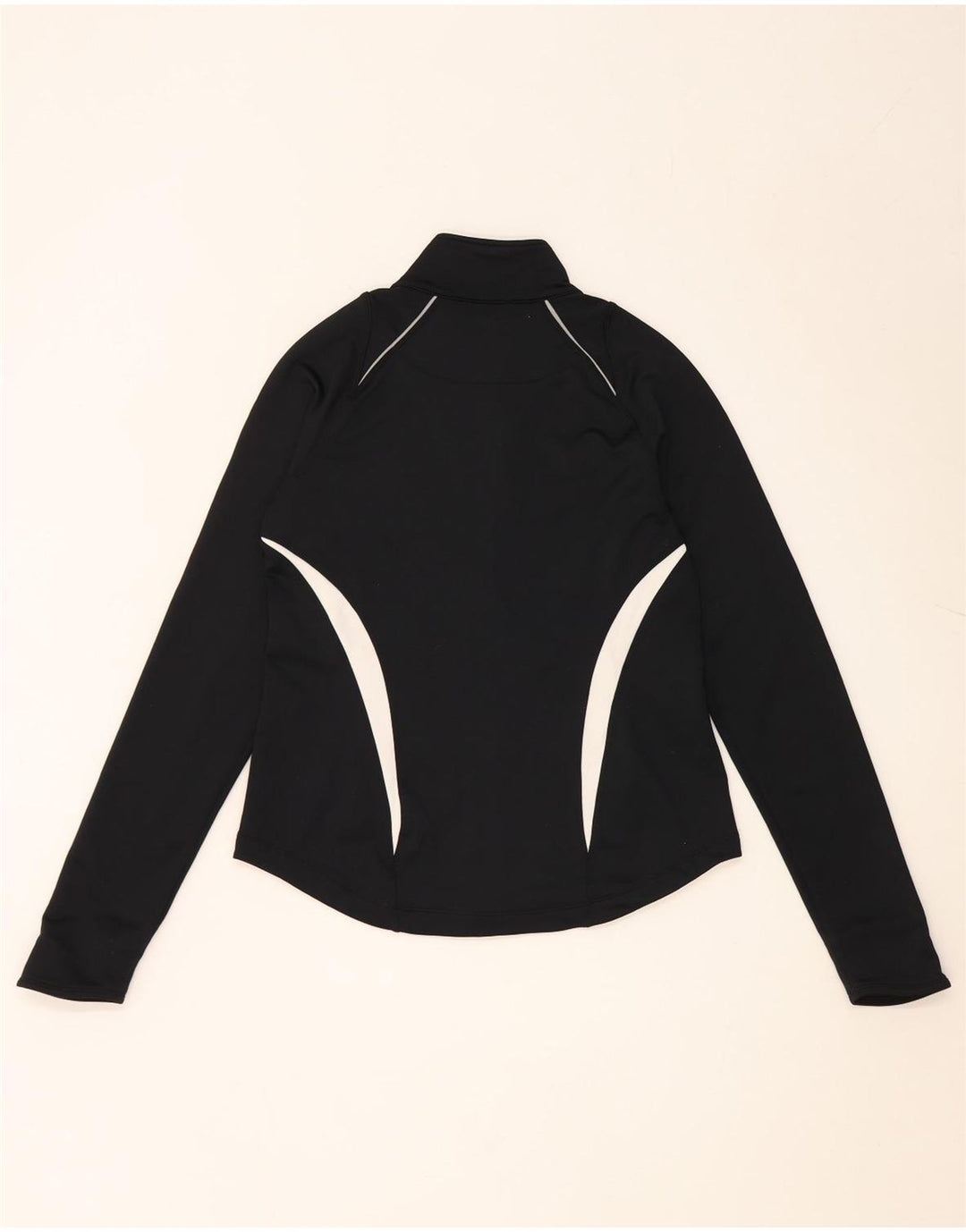 Nike træningsdragt topjakke til kvinder UK 10 Small Black Colourblock Polyester